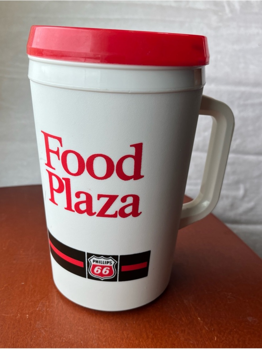 Vintage Aladdin Travel Mug W Lid. 90's Advertising Phillips 66 Gas